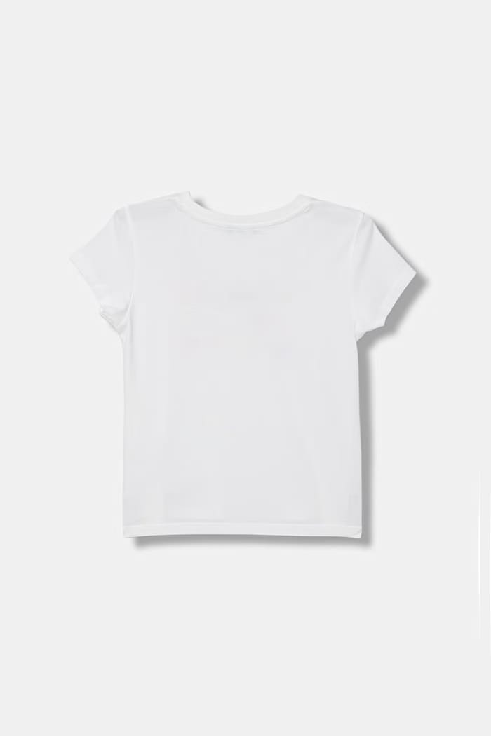 United Colors of Benetton detské bavlnené tričko 3I1XG10LU.P.Stagionale biela SS26