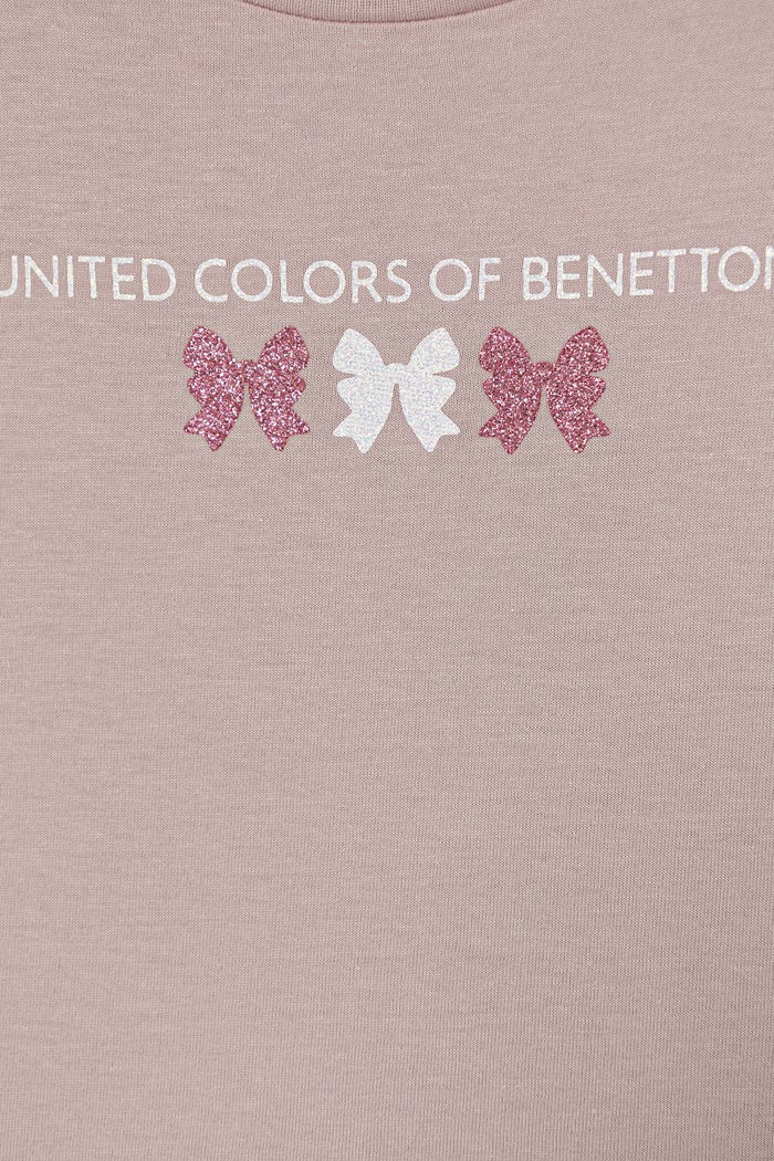 Dievča United Colors of Benetton detské bavlnené tričko 3I1XG10LU.P.Stagionale ružová