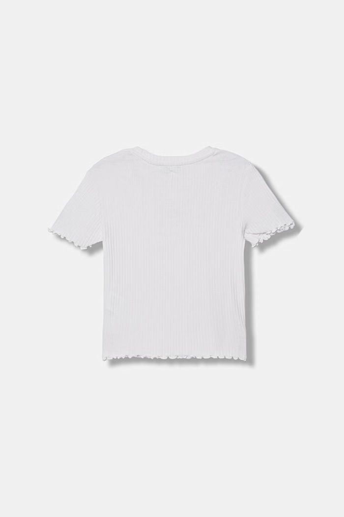 United Colors of Benetton detské bavlnené basic tričko s elastanom 3F1EC10N4.G.Stagionale biela SS26