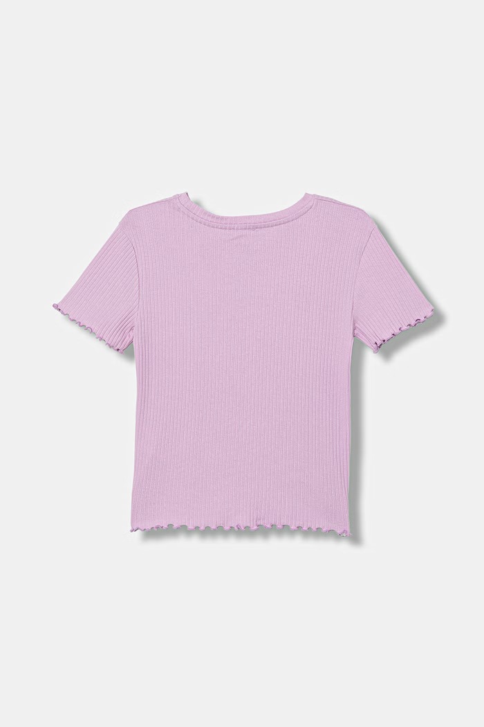 United Colors of Benetton detské basic tričko z bavlny s elastanom 3F1EC10N4.G.Stagionale fialová SS26