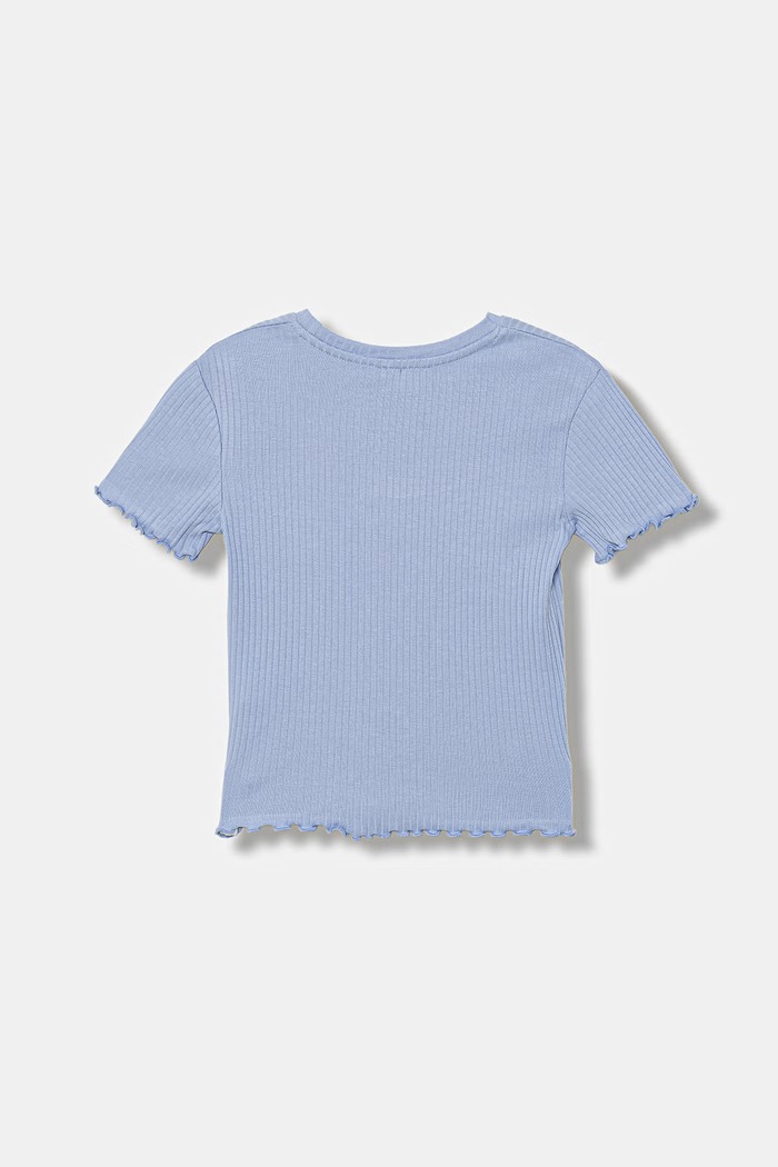 United Colors of Benetton detské basic bavlnené tričko s elastanom 3F1EC10N4.G.Stagionale modrá SS26