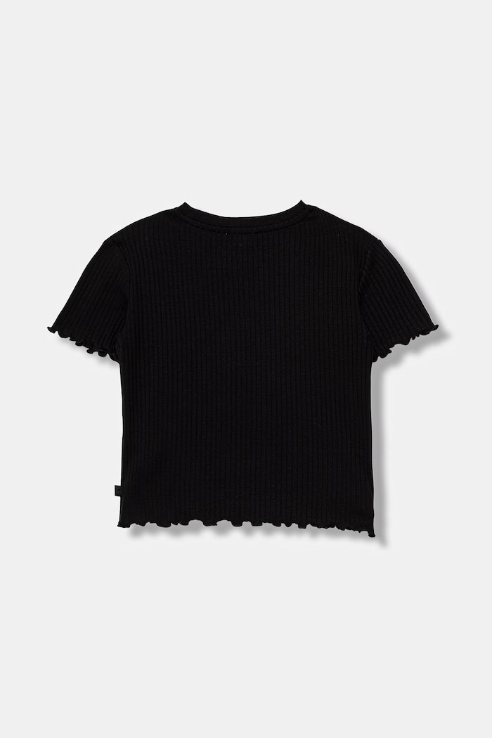 United Colors of Benetton detské bavlnené basic tričko s elastanom 3F1EC10N4.G.Stagionale čierna SS26