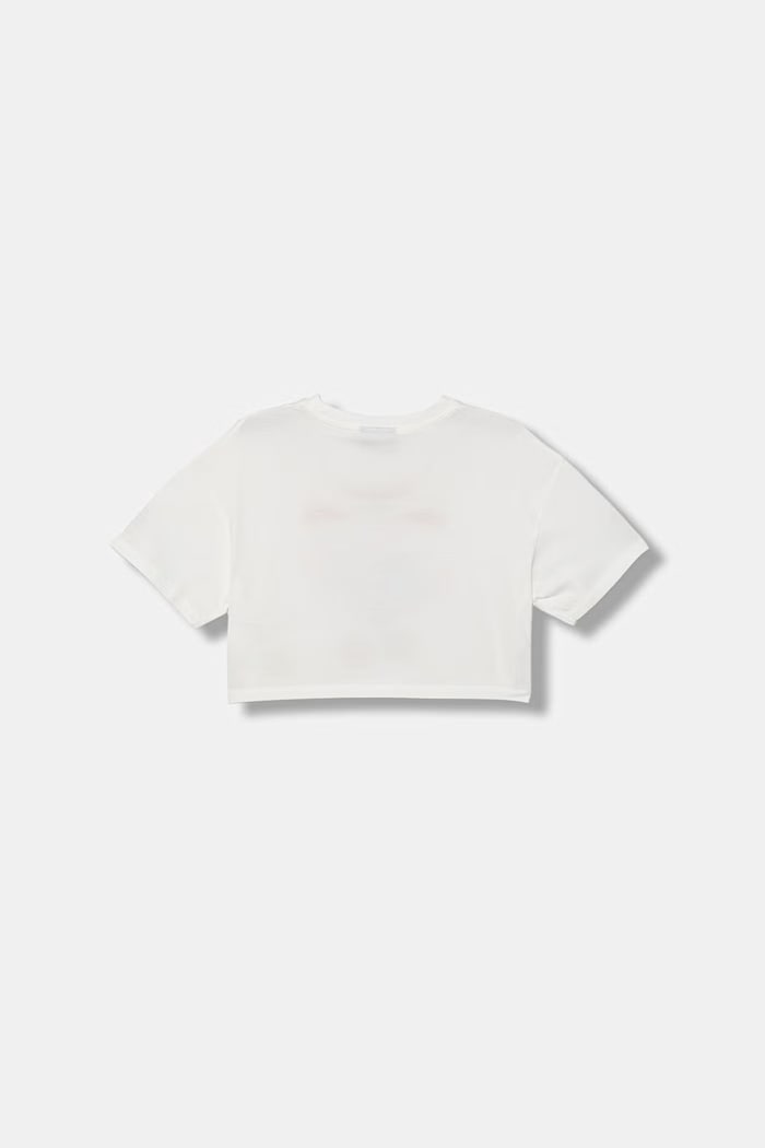Detské bavlnené tričko United Colors of Benetton 3I1XC10SS.G.Stagionale biela SS26
