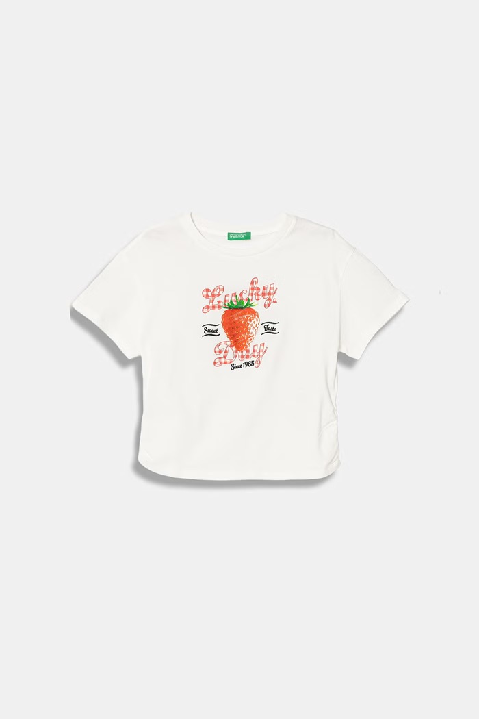 Detské bavlnené tričko United Colors of Benetton biela 3I1XC10SW.G.Stagionale