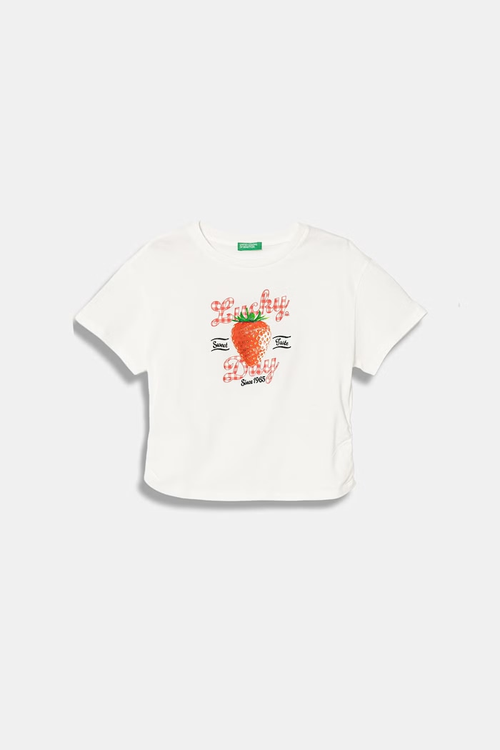 Detské bavlnené tričko United Colors of Benetton biela 3I1XC10SW.G.Stagionale