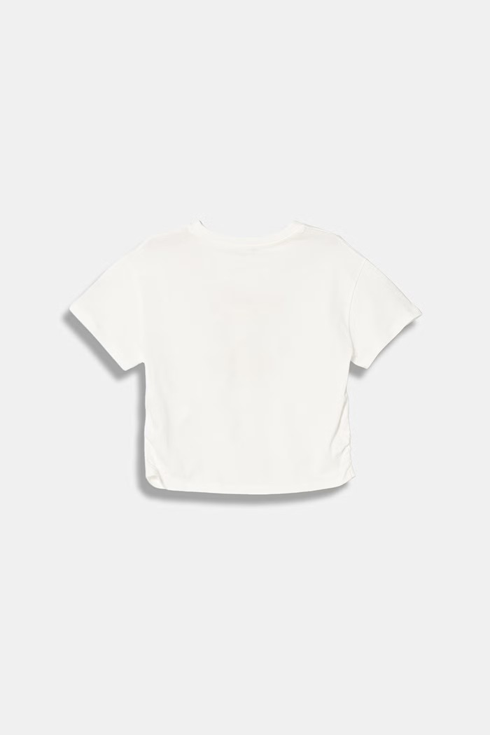 Detské bavlnené tričko United Colors of Benetton 3I1XC10SW.G.Stagionale biela SS26