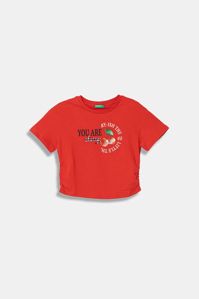 United Colors of Benetton tricou pentru copii, din bumbac rosu 3I1XC10SW.G.Stagionale