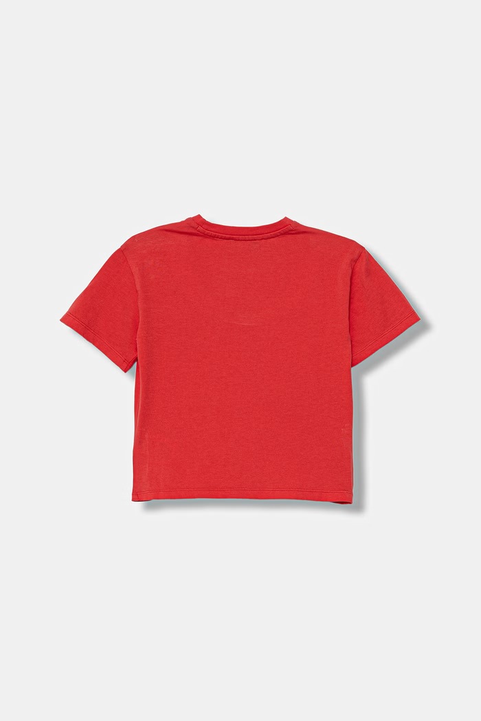 United Colors of Benetton detské bavlnené tričko 3I1XG10MK.P.Stagionale červená SS26