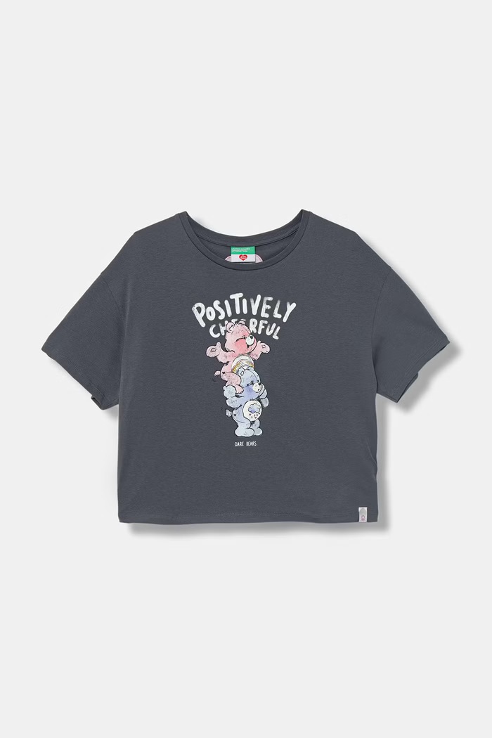 United Colors of Benetton T-shirt dziecięcy bawełniany szary 3I1XC10SM.G.Stagionale