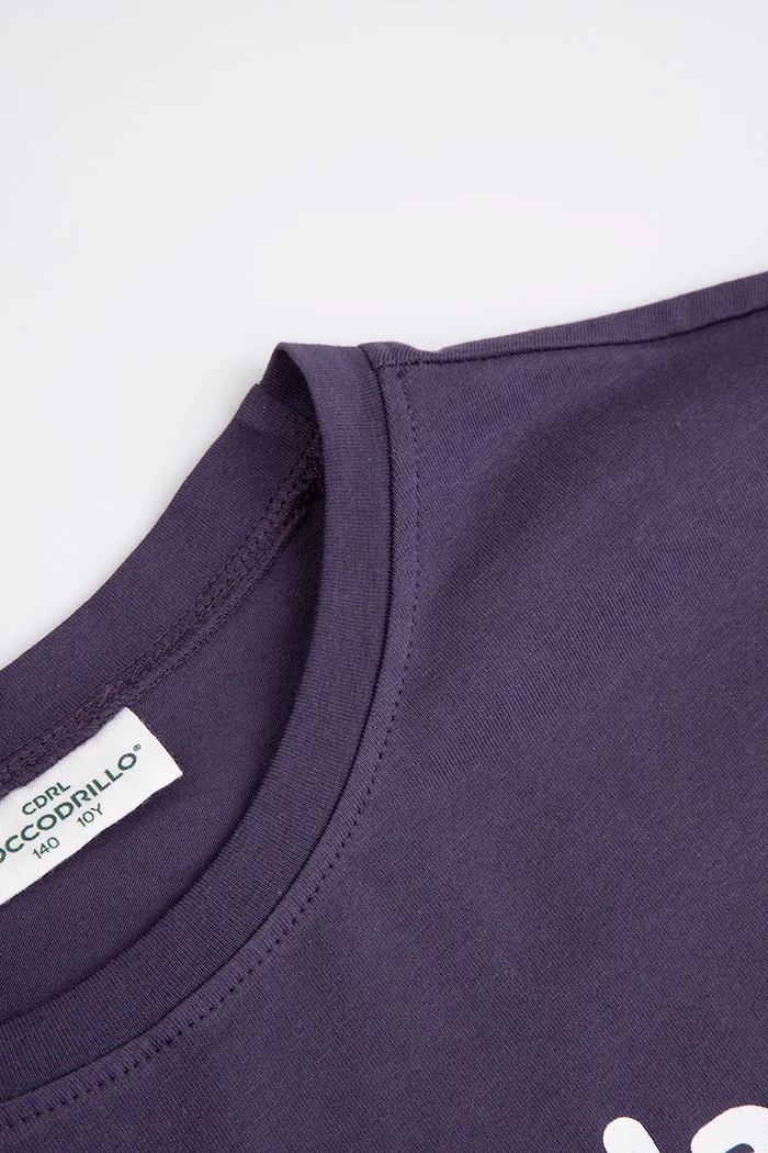 Fete Coccodrillo tricou pentru copii, din bumbac WC6143215LGD bleumarin