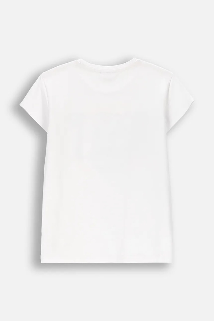 Coccodrillo tricou pentru copii, cu bumbac WC6143206FGJ alb SS26