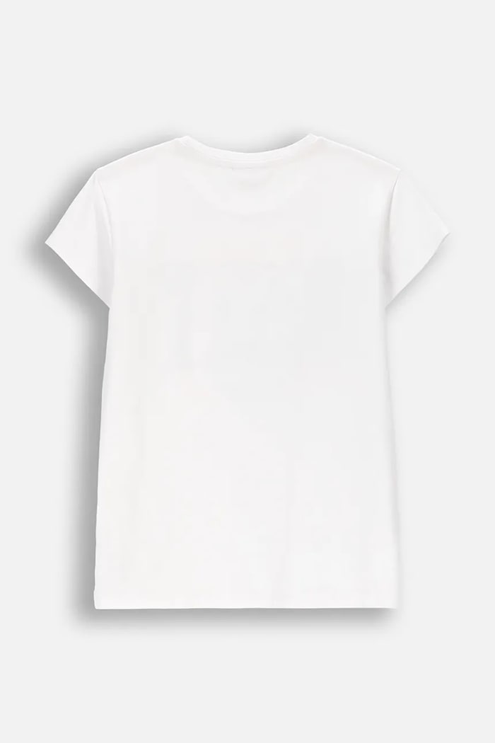 Coccodrillo tricou pentru copii, cu bumbac WC6143206FGJ alb SS26