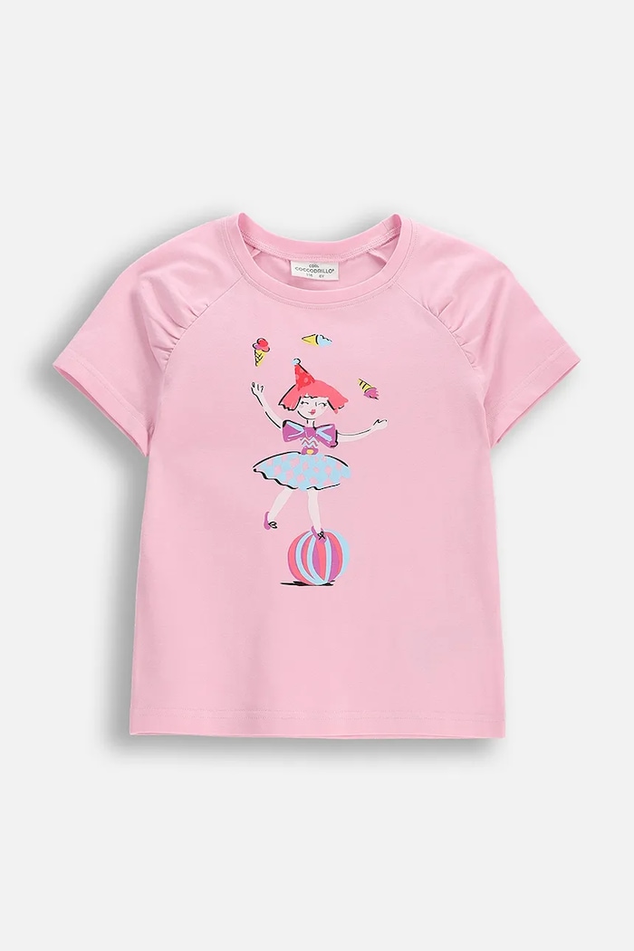 Coccodrillo t-shirt παιδικό με βαμβάκι ροζ WC6143204QGK