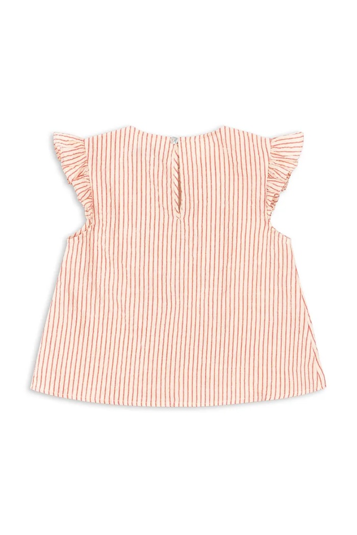 Konges Sløjd blúzka s volánom detská bavlnená ELLIE FRILL TOP GOTS KS105347.PPY2 ružová SS26