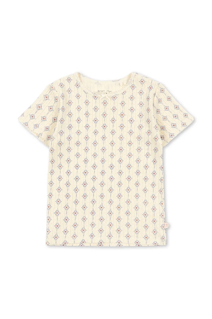 Konges Sløjd tričko detské bavlnené MINNIE TEE GOTS béžová KS105485.PPY2