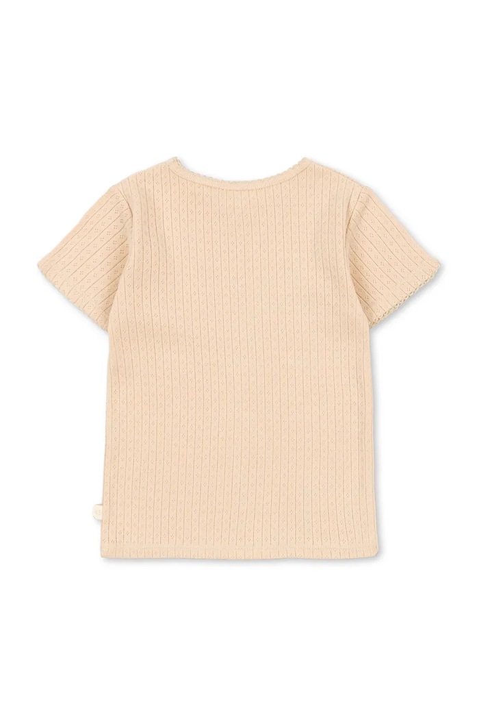 Konges Sløjd tricou pentru copii, din bumbac MINNIE TEE GOTS KS105485.PPY2 bej SS26