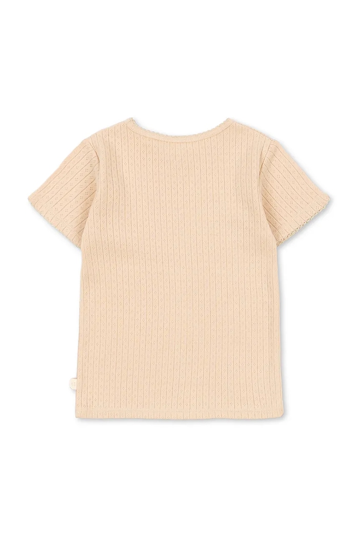 Konges Sløjd tricou pentru copii, din bumbac MINNIE TEE GOTS KS105485.PPY2 bej SS26