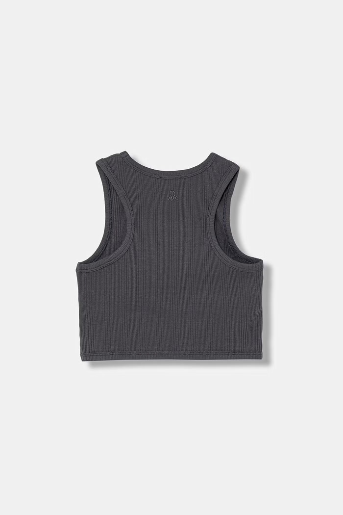 United Colors of Benetton top detský bavlnený s elastanom 3S2UCH025.G.seasonal sivá SS26