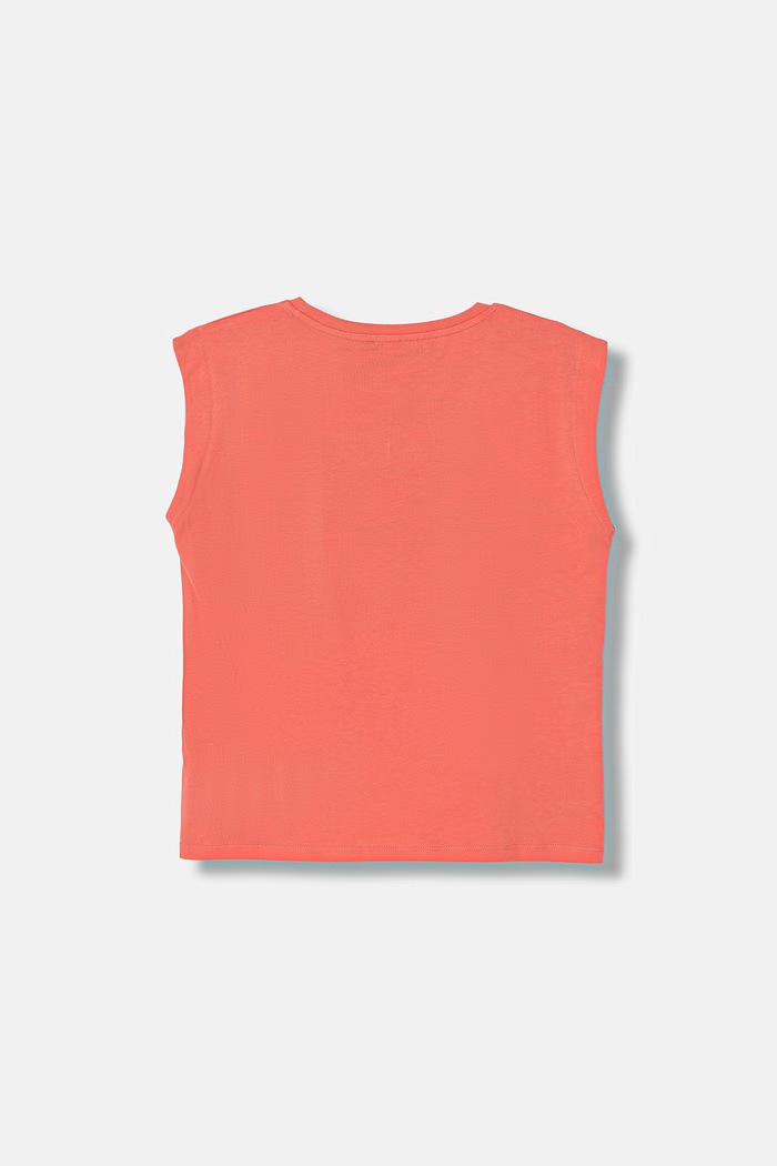 United Colors of Benetton T-shirt dziecięcy bawełniany 3I1XC10TX.G.seasonal pomarańczowy SS26
