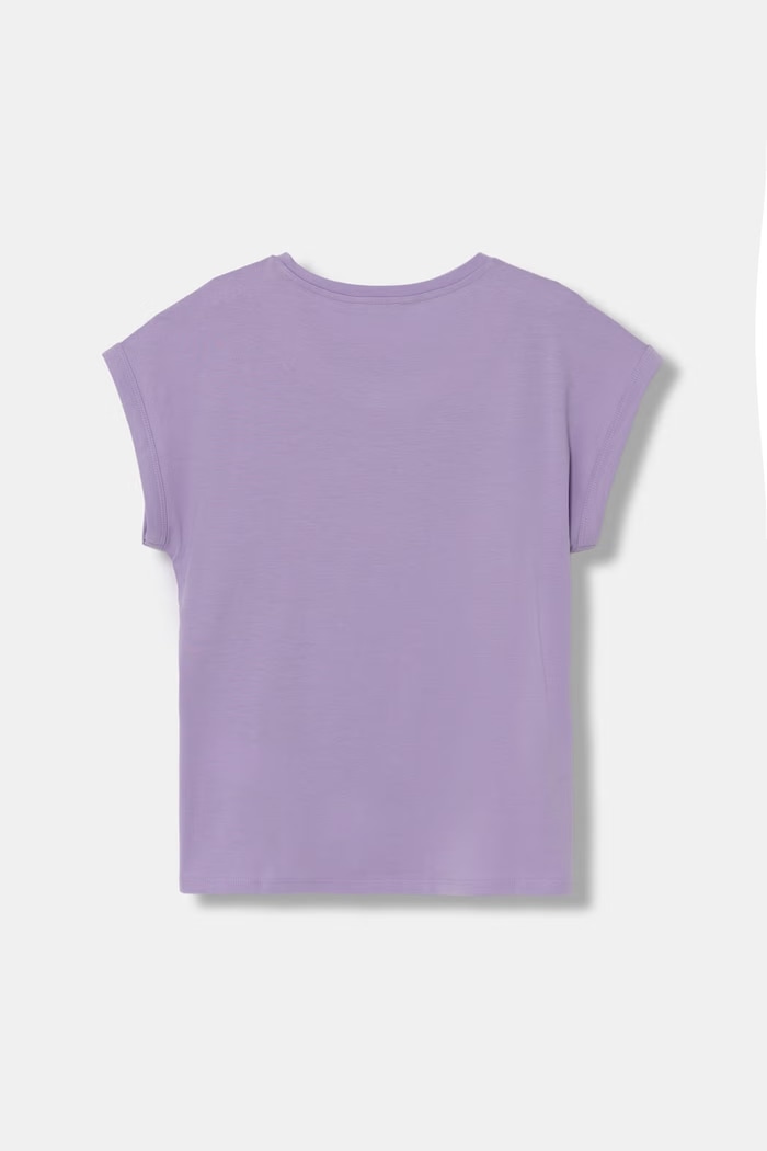 United Colors of Benetton T-shirt dziecięcy bawełniany 3I1XC10TT.G.seasonal fioletowy SS26