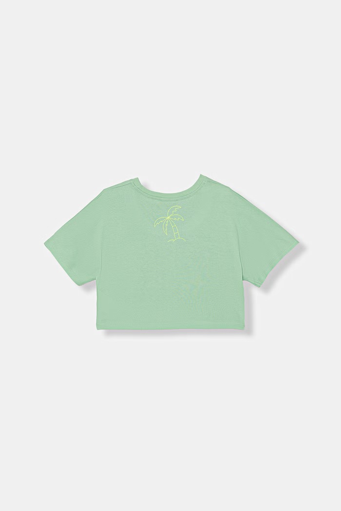 United Colors of Benetton tricou pentru copii, din bumbac 3I1XC10TN.G.seasonal verde SS26
