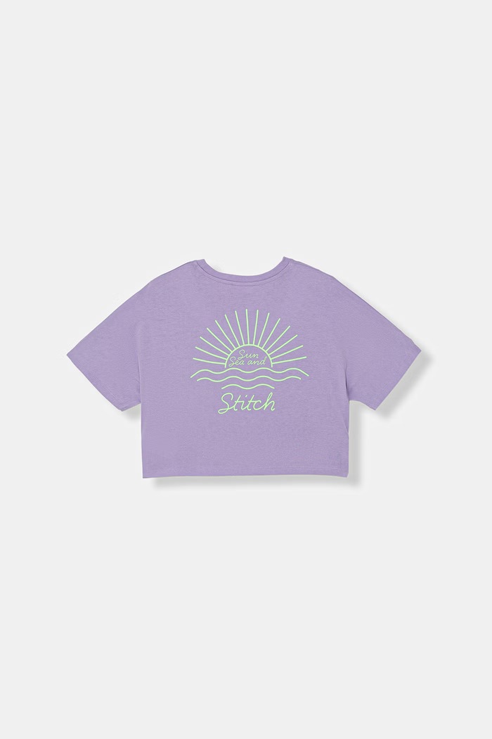 United Colors of Benetton tricou pentru copii, din bumbac 3I1XC10TN.G.seasonal violet SS26