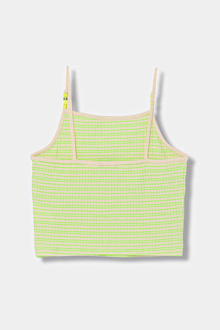 United Colors of Benetton crop top dziecięcy z bawełną 38DBCH027.G.seasonal żółty SS26