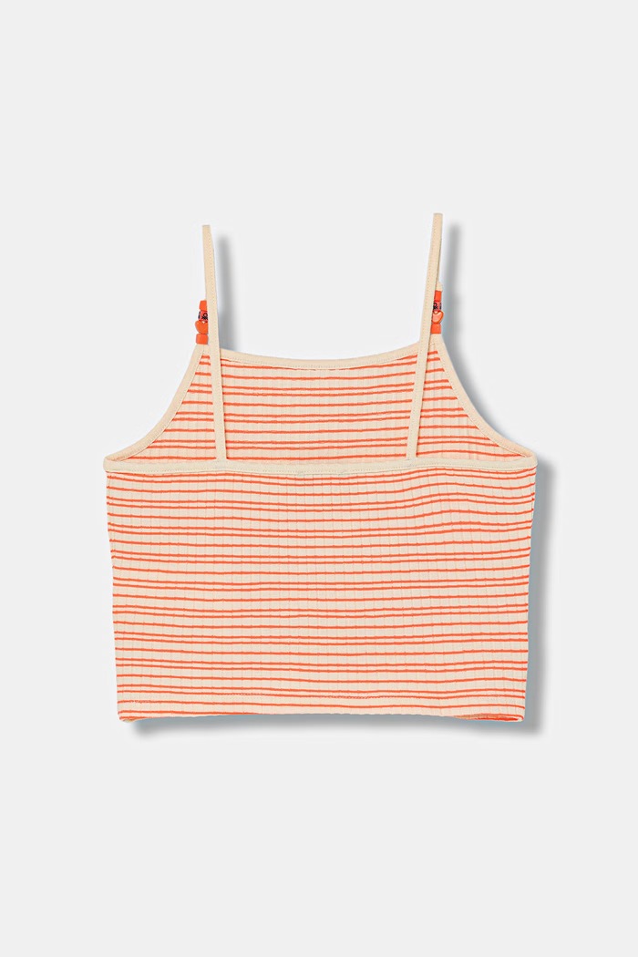 United Colors of Benetton crop top dziecięcy z bawełną 38DBCH027.G.seasonal pomarańczowy SS26