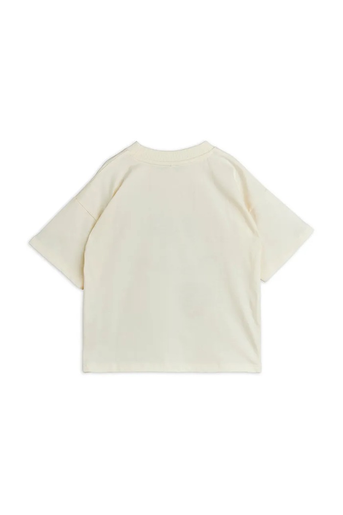 Mini Rodini t-shirt bawełniany dziecięcy Doggie 26120112 biały SS26