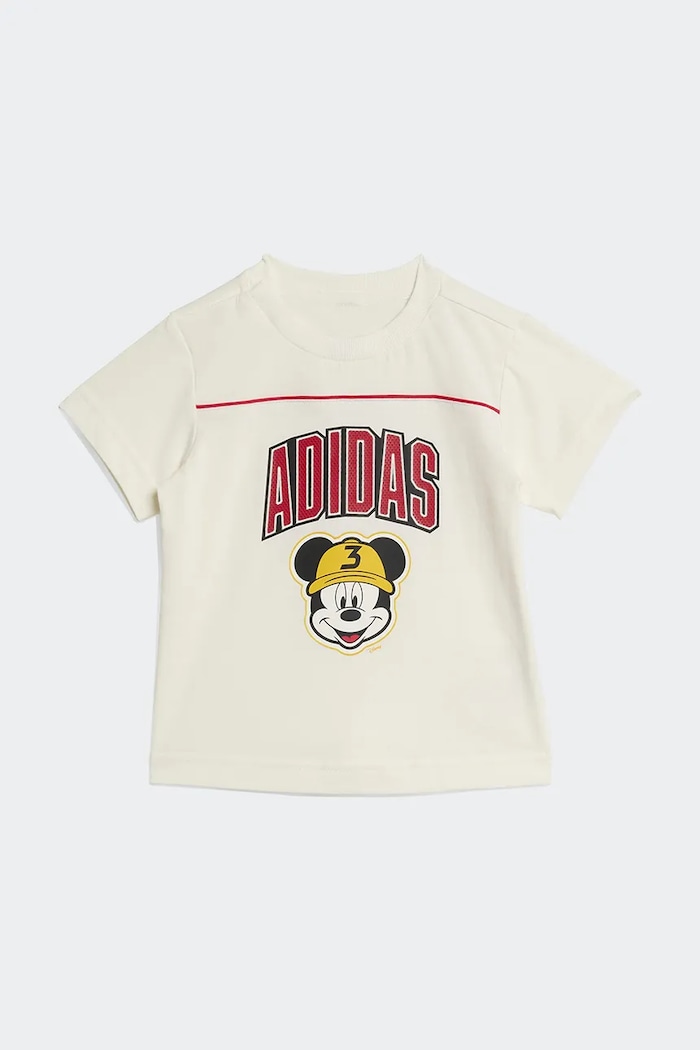 Detské bavlnené tričko adidas DISNEY bavlna béžová JZ7679