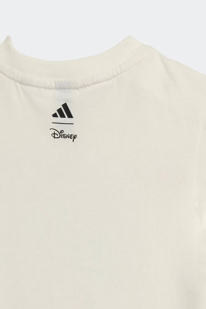 Detské bavlnené tričko adidas DISNEY JZ7679 béžová