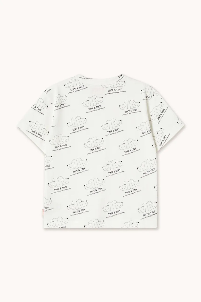 Băieți Tinycottons tricou de bumbac pentru copii TINY & TINY KNITTED TEE SS26.008 alb