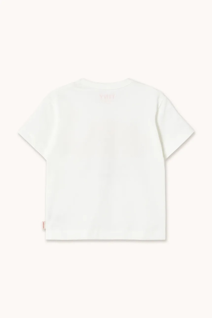 Băieți Tinycottons tricou de bumbac pentru copii TINY HAT GRAPHIC TEE SS26.036 alb