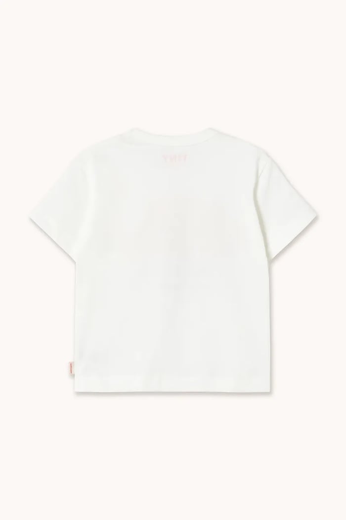 Băieți Tinycottons tricou de bumbac pentru copii TINY HAT GRAPHIC TEE SS26.036 alb