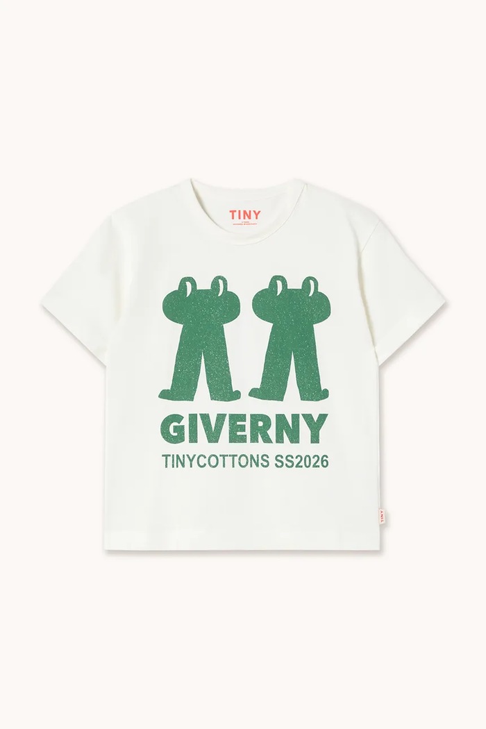 Detské bavlnené tričko Tinycottons FROG & FROG GRAPHIC TEE SS26.043 biela SS26