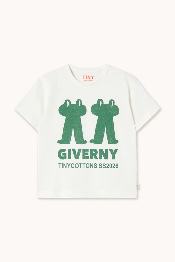 Detské bavlnené tričko Tinycottons FROG & FROG GRAPHIC TEE SS26.043 biela SS26