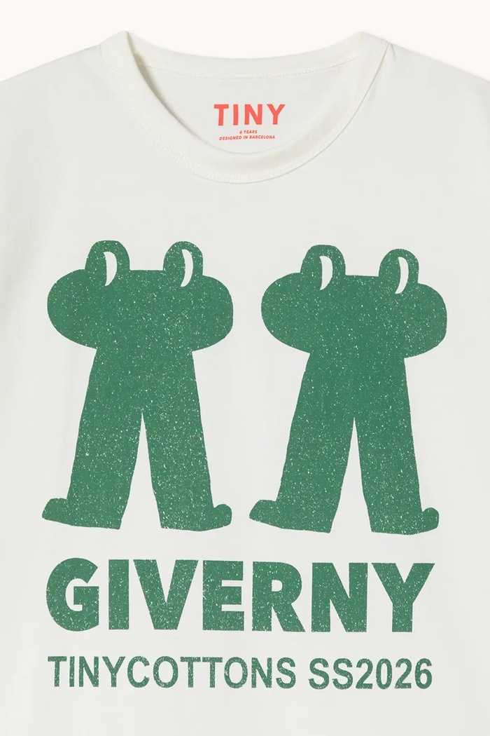 Detské bavlnené tričko Tinycottons FROG & FROG GRAPHIC TEE biela SS26.043