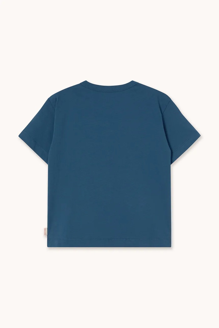 Chłopiec Tinycottons t-shirt bawełniany dziecięcy SWAN GRAPHIC TEE SS26.058 granatowy