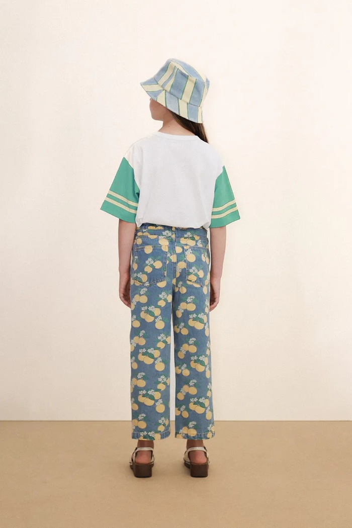 Otroška bombažna kratka majica Tinycottons STRIPES LOGO TEE SS26.061