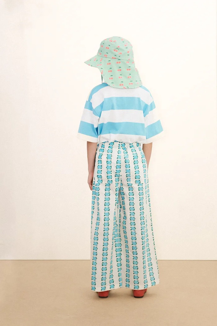 Otroška bombažna kratka majica Tinycottons STRIPES KNIT TEE SS26.077