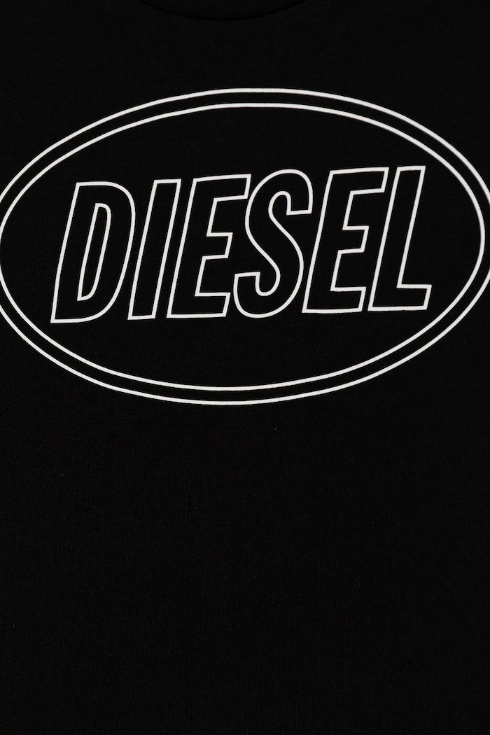 Chlapec Detské bavlnené tričko Diesel TCIRCLE OVER T-SHIRT J02582.0GRAI čierna