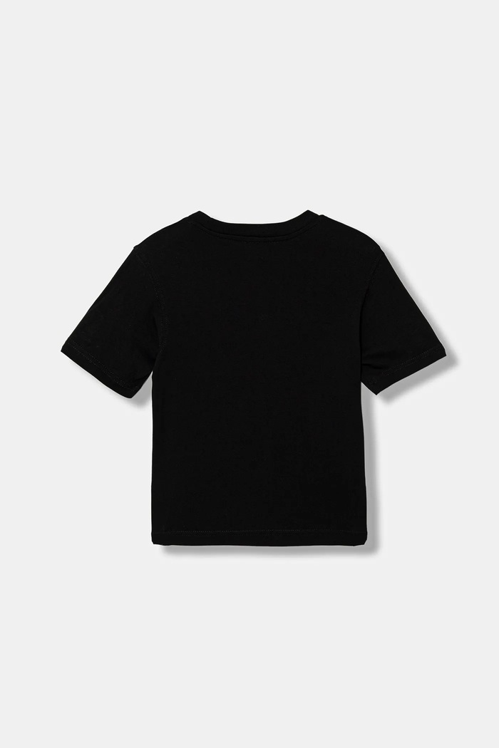 Detské bavlnené tričko Diesel THIDE OVER T-SHIRT J02587.0GRAI čierna SS26