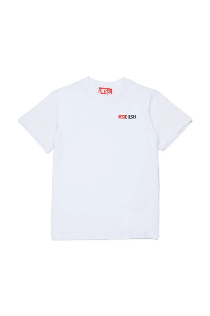 Detské tričko Diesel UTRIM UW T-SHIRT potlač biela J02691.KYATR