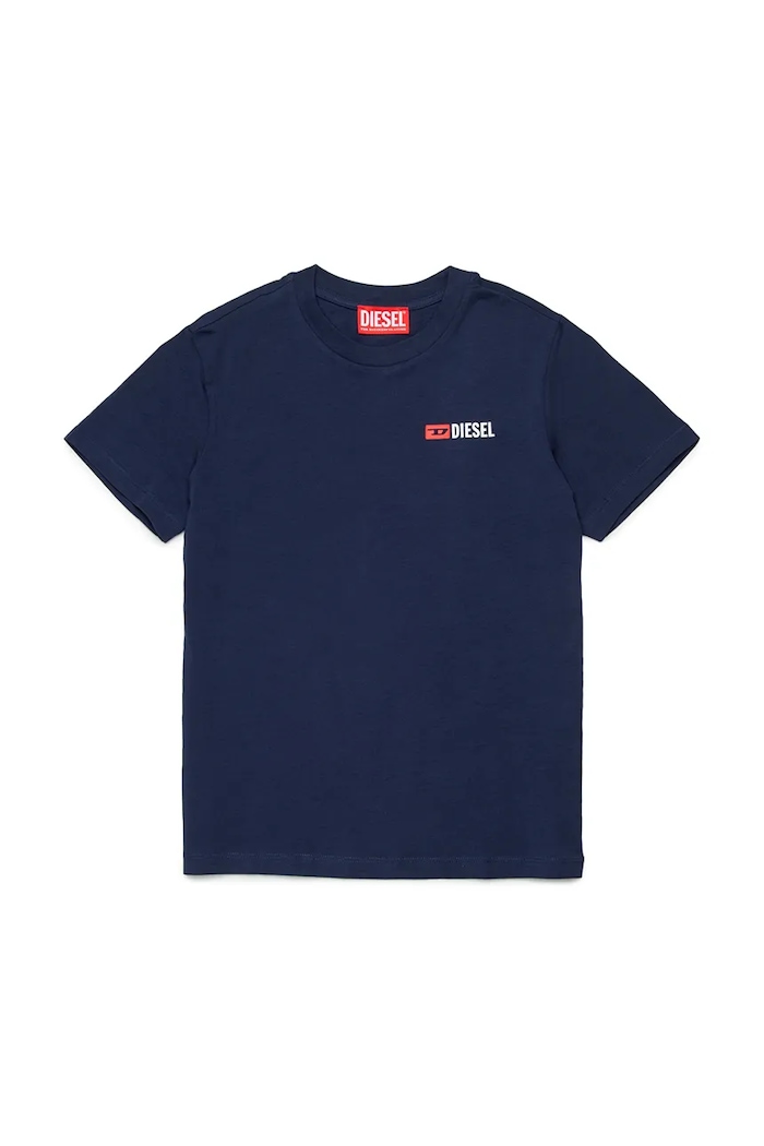 Detské tričko Diesel UTRIM UW T-SHIRT potlač tmavomodrá J02691.KYATR
