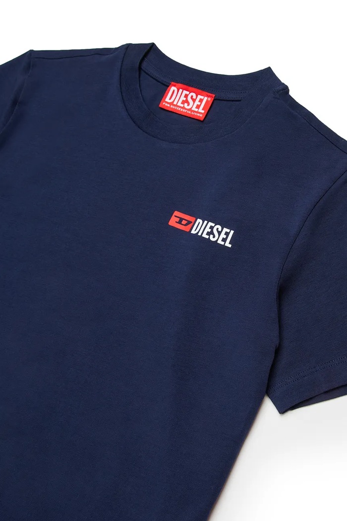 Chlapec Detské tričko Diesel UTRIM UW T-SHIRT J02691.KYATR tmavomodrá