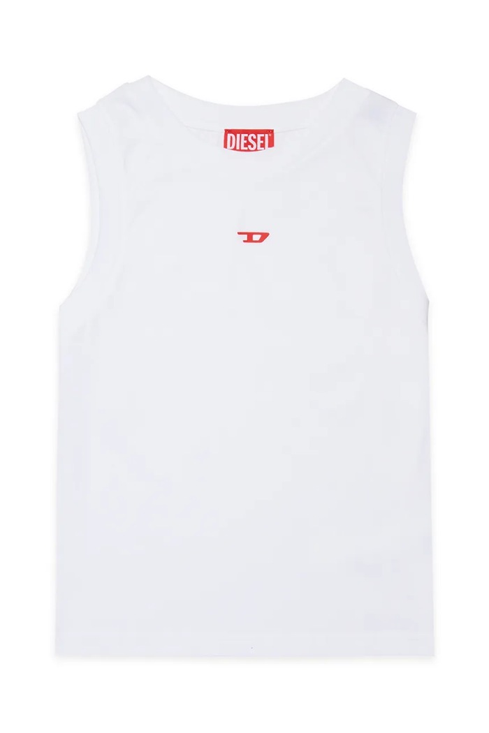 Diesel t-shirt bawełniany dziecięcy MTIARDY T-SHIRTS nadruk biały J02741.00YI9