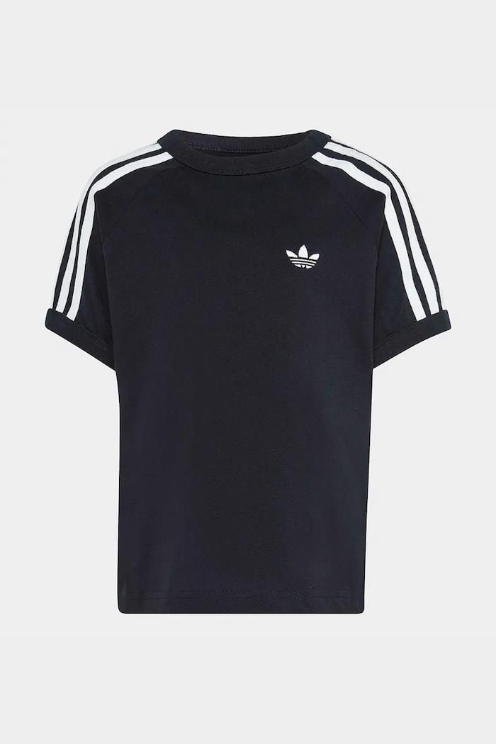 Detské bavlnené tričko adidas Originals KD3309 čierna SS26