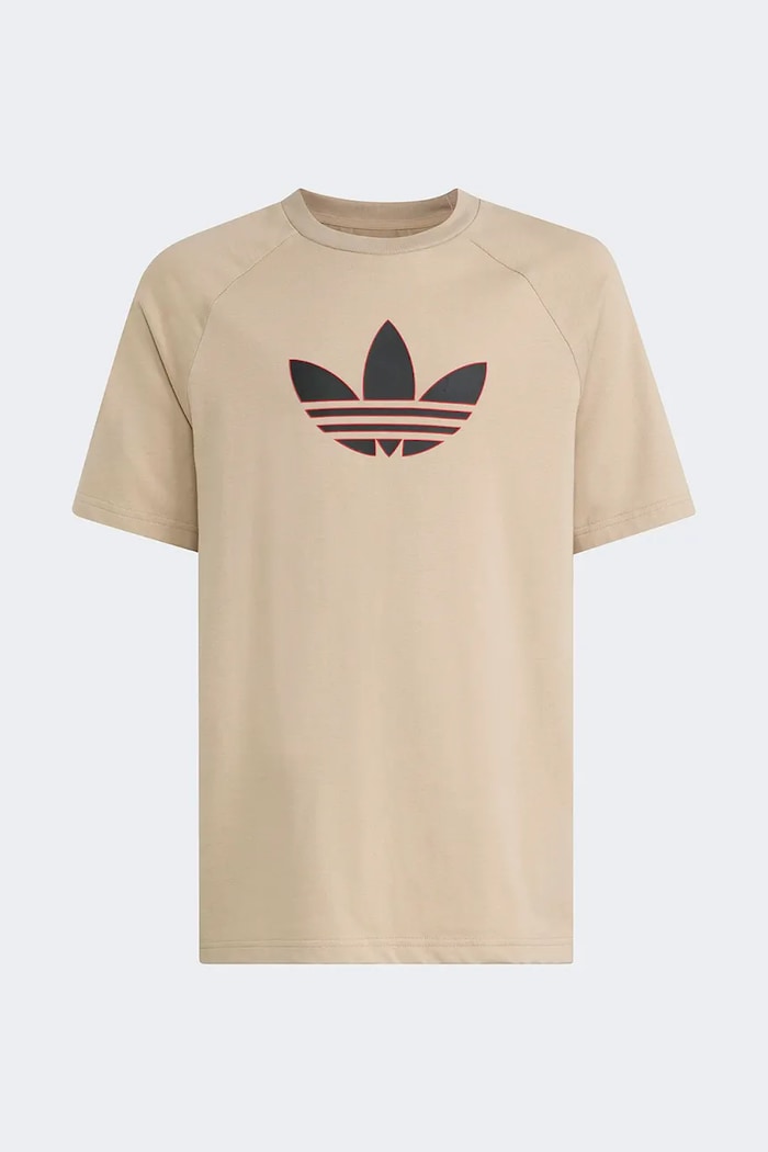 adidas Originals t-shirt dziecięcy bawełniany KE2874 beżowy SS26