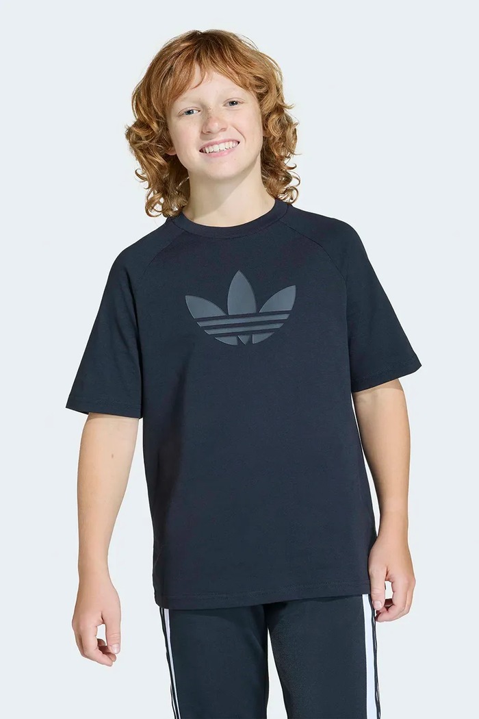 adidas Originals t-shirt dziecięcy bawełniany czarny KE2876