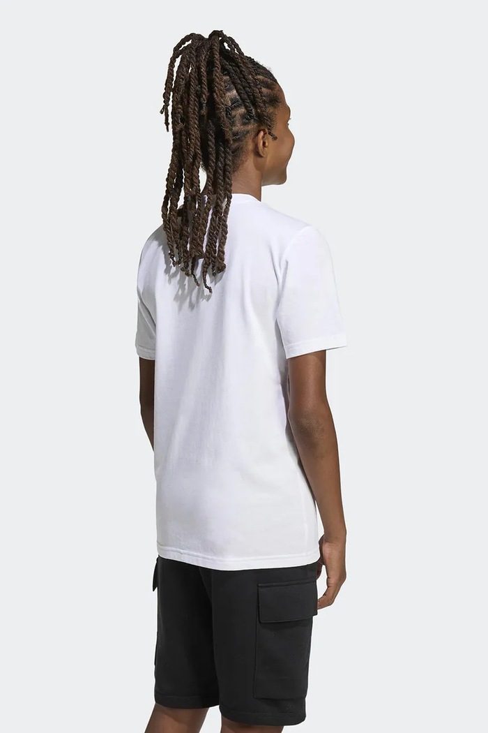 Παιδικό βαμβακερό μπλουζάκι adidas KA2979 λευκό